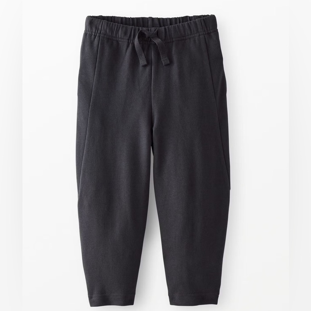 NWOT HANNA ANDERSSON - Black French Big Comfy Terry Barrel Sweatpants - 4T